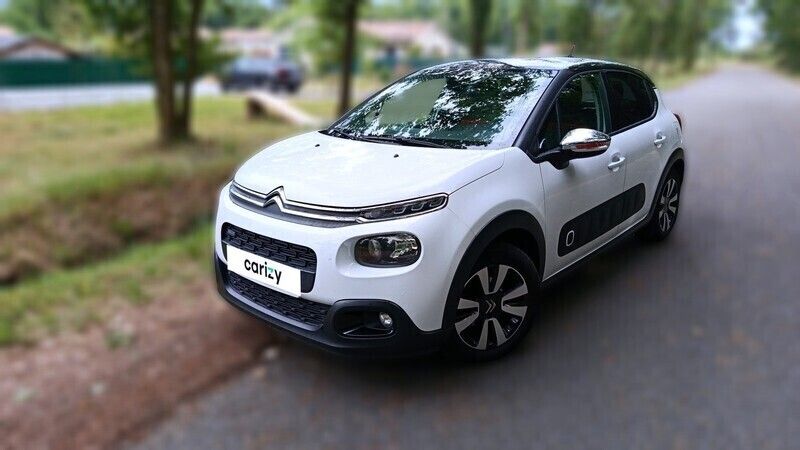 Blanc Utilisé 2018 Citroën C3 PureTech Citadine | 6 490 € (Prix juste) - Image 1/4