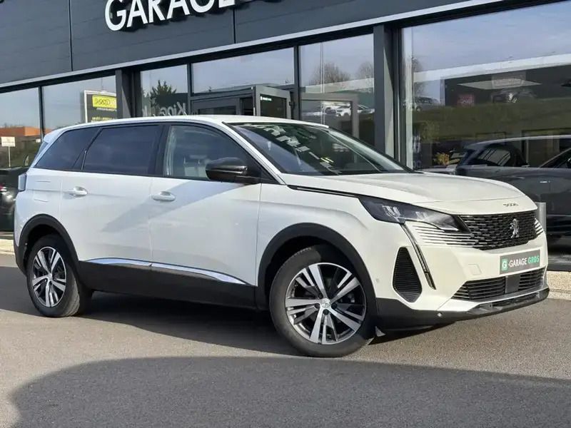Blanc Utilisé 2022 Peugeot 5008 Allure Monospace | 26 790 € (Prix juste) - Image 1/4