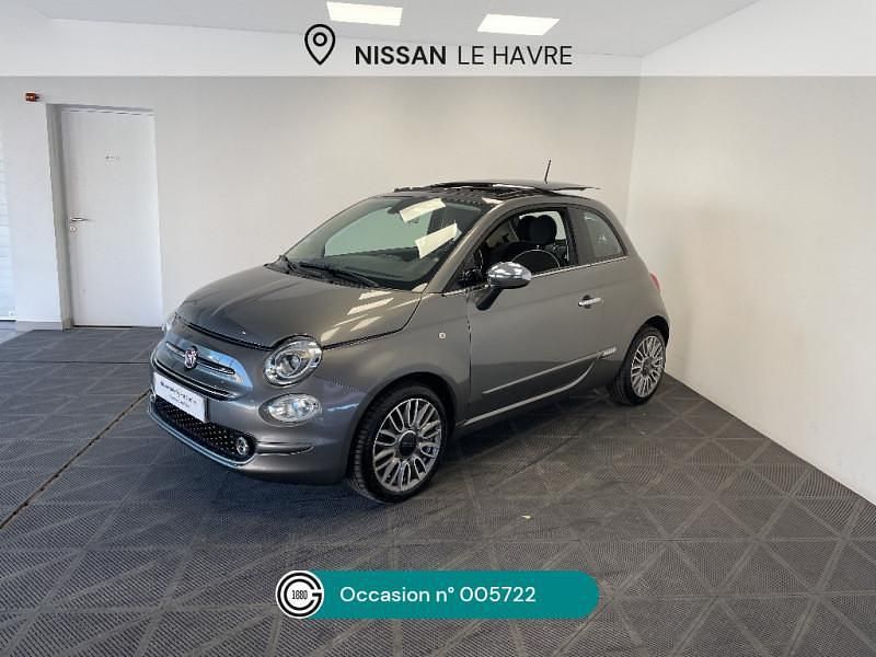 Gris Utilisé 2018 Fiat 500 Lounge Citadine | 10 900 € (Prix juste) - Image 1/4