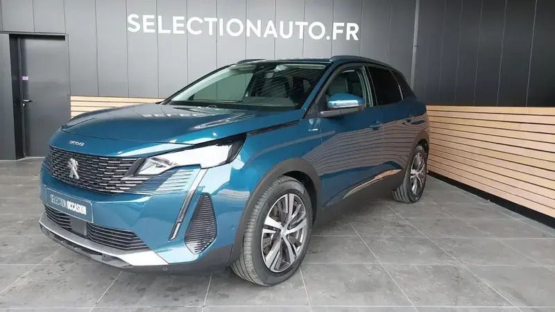 Bleu Utilisé 2021 Peugeot 3008 Allure SUV | 32 490 € - Image 1/4