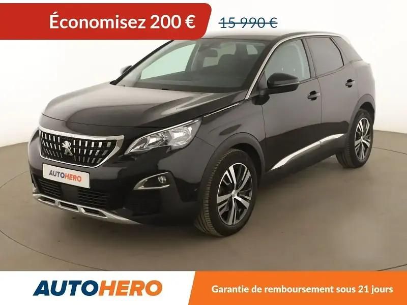 Noir Utilisé 2019 Peugeot 3008 Allure SUV | 15 790 € (Bon prix) - Image 1/2