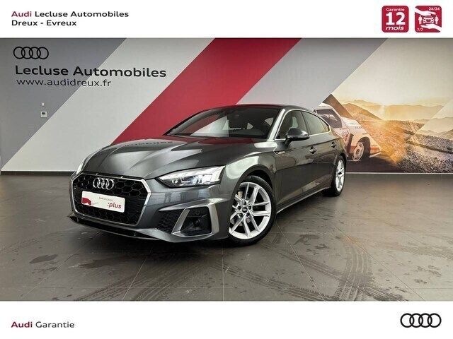 Gris daytona nacré Utilisé 2022 Audi A5 Sportback S-Line | 33 490 € (Prix juste) - Image 1/4