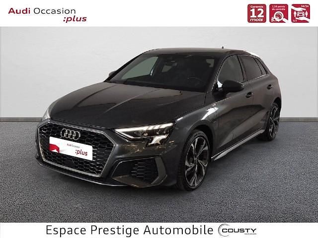 Gris daytona nacré Utilisé 2022 Audi A3 Sportback e-tron S-Line Citadine | 29 690 € (Prix juste) - Image 1/4