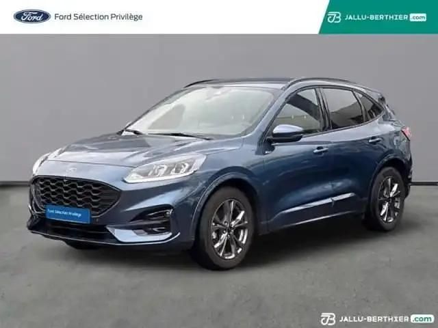 Bleu azur métallisée Occasion 2023 Ford Kuga Business Edition SUV | 27 990 € (Prix juste) - Image 1/4