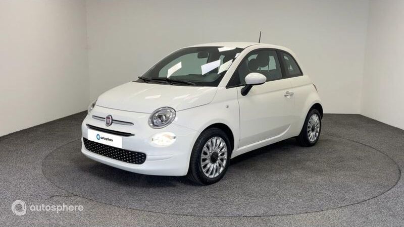 Blanc Utilisé 2021 Fiat 500 Lounge Berline | 11 299 € (Prix juste) - Image 1/4
