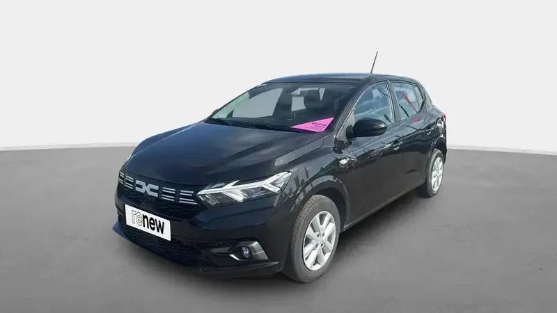 Noir Utilisé 2023 Dacia Sandero Expression Citadine | 15 390 € (Prix juste) - Image 1/4