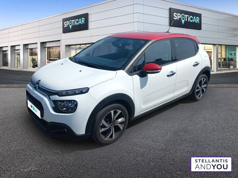 Blanc Utilisé 2022 Citroën C3 Shine Citadine | 13 490 € (Prix juste) - Image 1/4