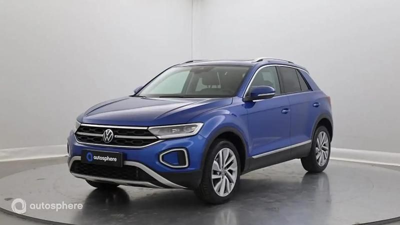 Bleu Utilisé 2022 VW T-Roc Exclusive SUV | 26 999 € (Prix juste) - Image 1/4