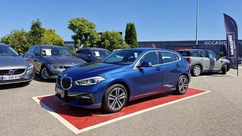Bleu Utilisé 2021 BMW 116 Citadine | 20 990 € (Prix juste) - Image 1/4