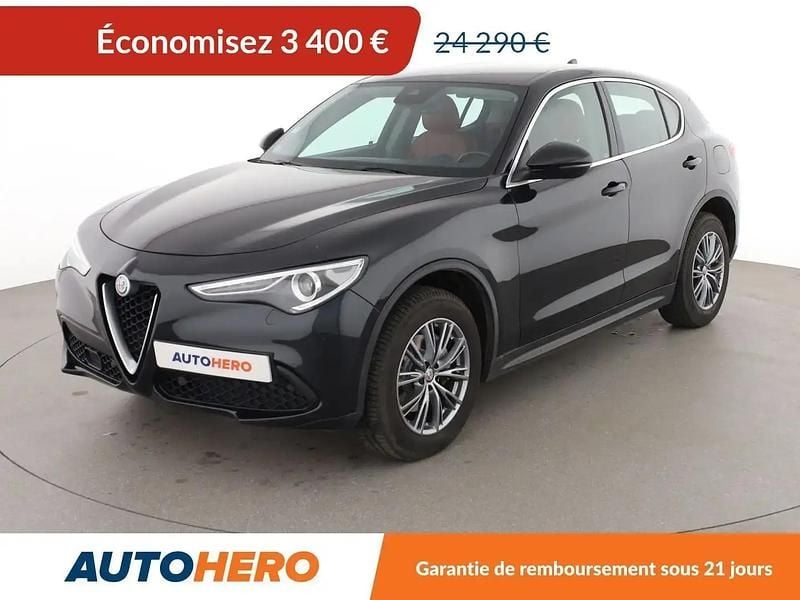 Noir Occasion 2018 Alfa Romeo Stelvio Super SUV | 20 890 € (Bon prix) - Image 1/2