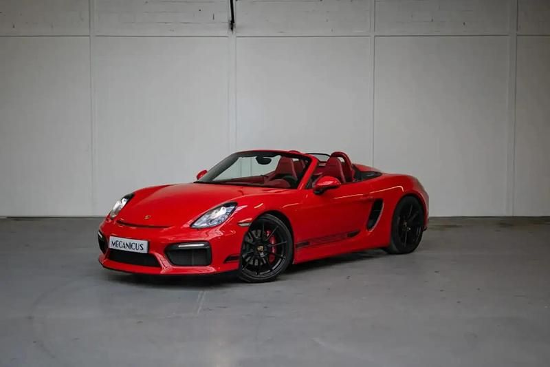 Rouge Occasion 2015 Porsche Boxster Cabriolet | 92 900 € - Image 1/4