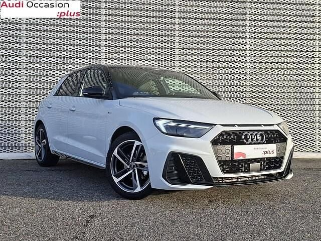Occasion Audi A1 Sportback S-line plus 116 ch (85 kW) 2025 Blanc glacier métallisé noir mythe métallisé Citadine