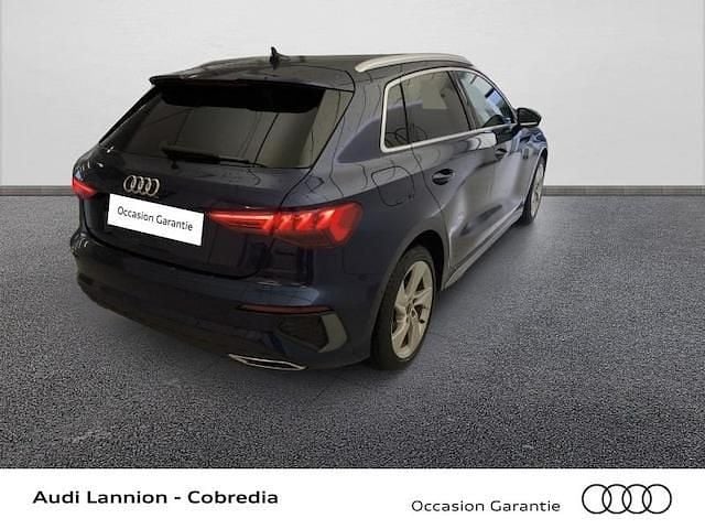 Occasion Audi A3 Sportback e-tron S-Line 150 ch (110 kW) 2021 Bleu navarre métallisé Citadine