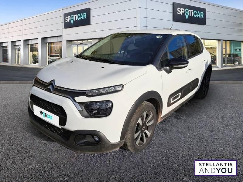 Blanc Utilisé 2023 Citroën C3 PureTech Citadine | 12 290 € (Prix juste) - Image 1/4