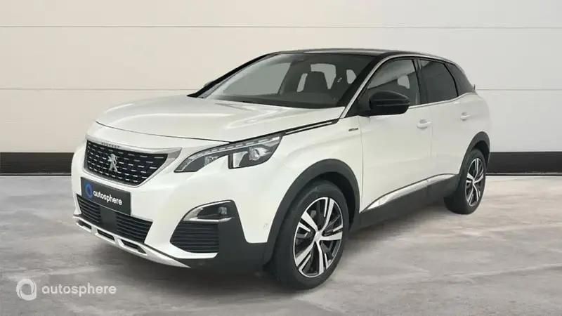 Noir Utilisé 2018 Peugeot 3008 GT-line SUV | 18 299 € (Prix juste) - Image 1/4