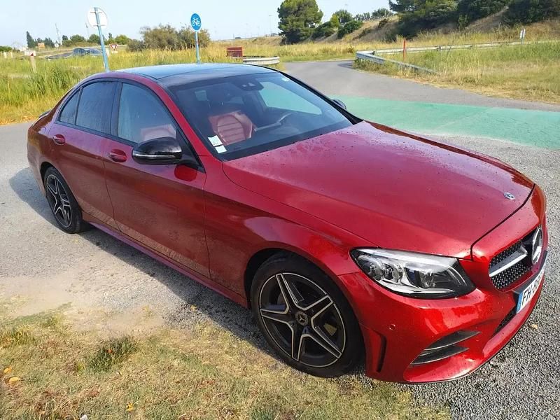 Occasion Mercedes C220 AMG line 194 ch (142 kW) 2019 Rouge Berline