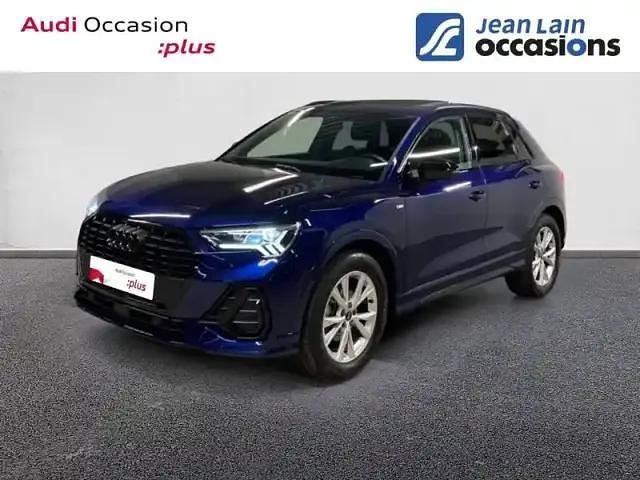 Bleu navarre métallisé Occasion 2025 Audi Q3 S-line plus SUV | 42 990 € (Prix juste) - Image 1/4