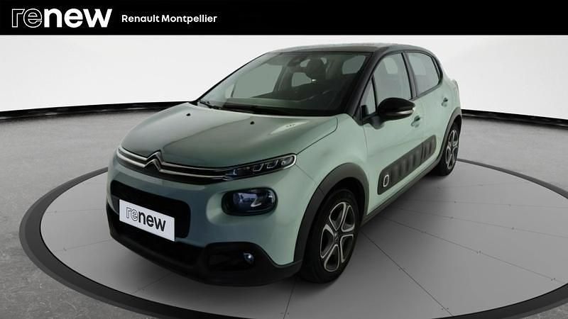 Vert Utilisé 2019 Citroën C3 PureTech Citadine | 8 990 € (Prix juste) - Image 1/4