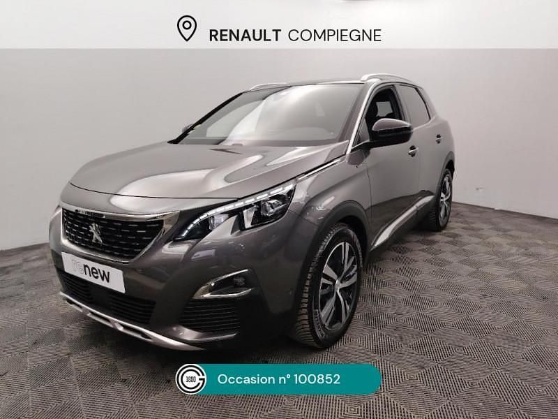 Gris Utilisé 2020 Peugeot 3008 GT-line SUV | 17 490 € (Prix juste) - Image 1/4