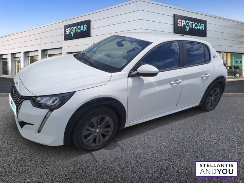 Blanc Utilisé 2021 Peugeot e-208 Business-Line Citadine | 14 480 € (Prix juste) - Image 1/3