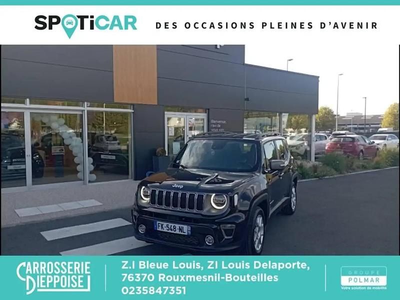 Noir Utilisé 2019 Jeep Renegade Limited SUV | 17 490 € (Prix juste) - Image 1/4