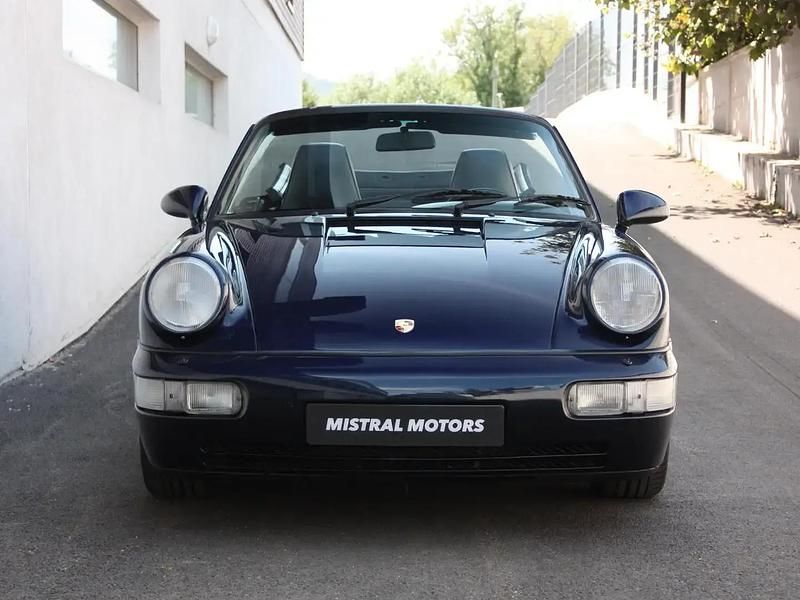 Bleu Occasion 1991 Porsche 911 Carrera Cabriolet Cabriolet | 79 900 € - Image 1/4