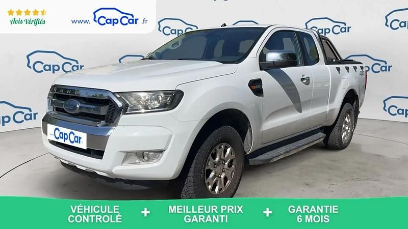 Blanc Utilisé 2016 Ford Ranger XLT Pick-up | 21 990 € (Prix juste) - Image 1/4