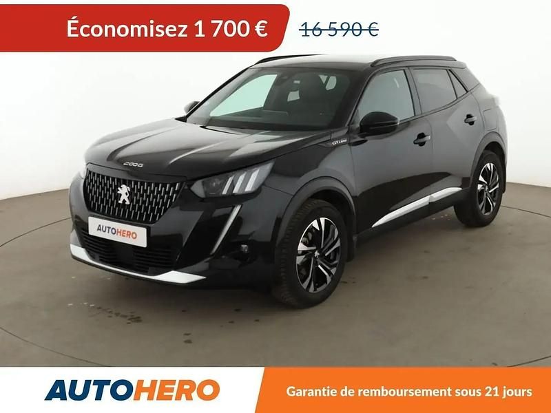 Noir Occasion 2020 Peugeot 2008 GT-line SUV | 14 890 € (Prix juste) - Image 1/2
