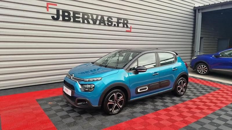 Bleu Utilisé 2022 Citroën C3 Shine Citadine | 11 990 € (Prix juste) - Image 1/4