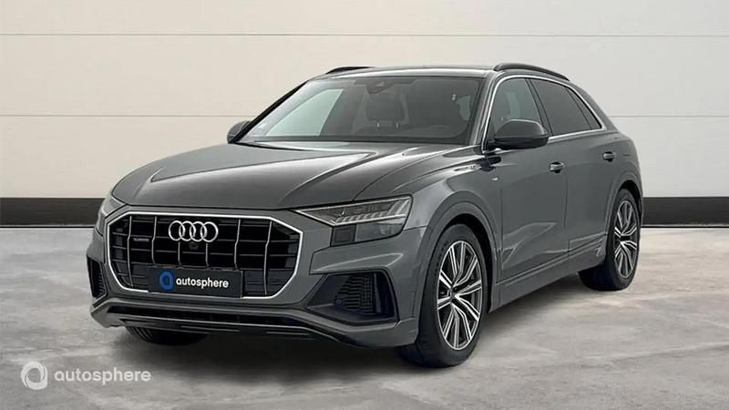 Gris Occasion 2021 Audi Q8 S-Line SUV | 59 299 € (Bon prix) - Image 1/4