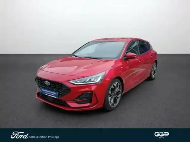 Rouge lucid métallisé premium Occasion 2025 Ford Focus ST-Line X Berline | 26 990 € (Prix cher) - Image 1/4