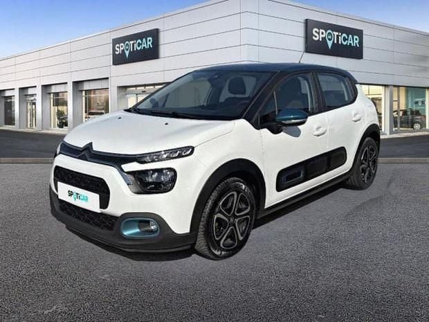 Blanc banquise (o) bleu emeraude Utilisé 2022 Citroën C3 PureTech Citadine | 11 890 € (Prix juste) - Image 1/4