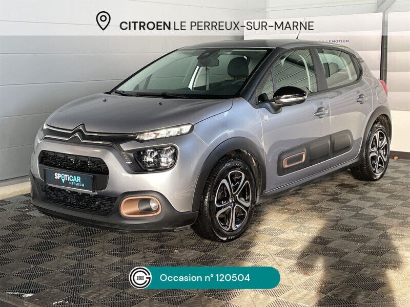 Gris Utilisé 2023 Citroën C3 PureTech Citadine | 11 450 € (Bon prix) - Image 1/4