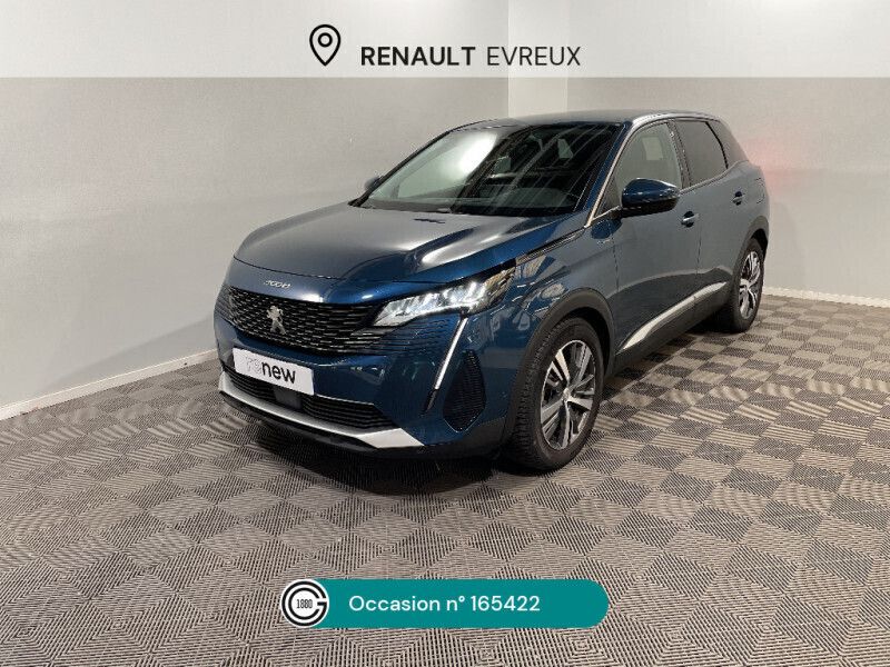 Bleu Utilisé 2021 Peugeot 3008 Allure SUV | 22 990 € (Prix juste) - Image 1/4