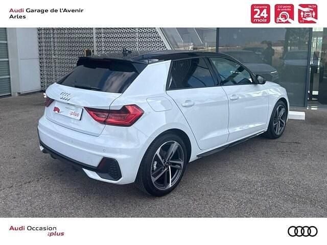 Occasion Audi A1 Sportback S-line plus 116 ch (85 kW) 2025 Blanc glacier métallisé noir mythe métallisé Citadine