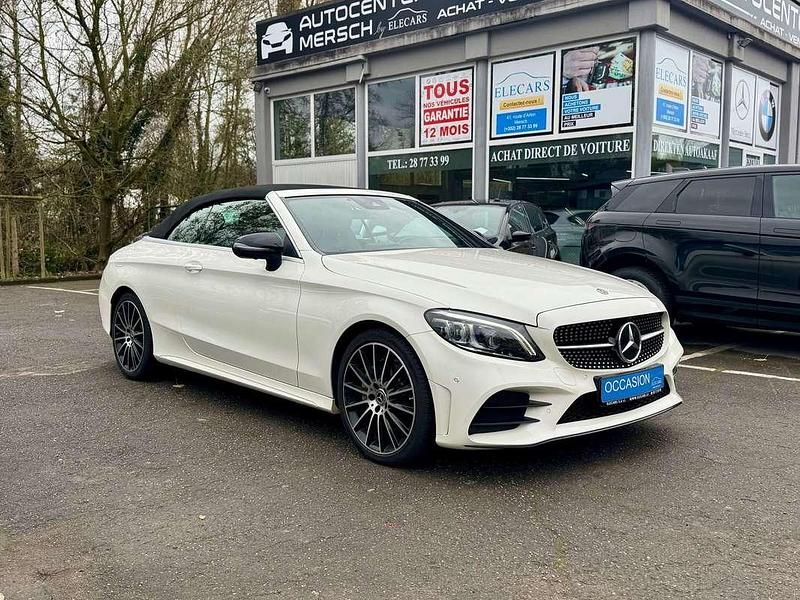 Occasion Mercedes C200 AMG line 184 ch (135 kW) 2020 Blanc Cabriolet