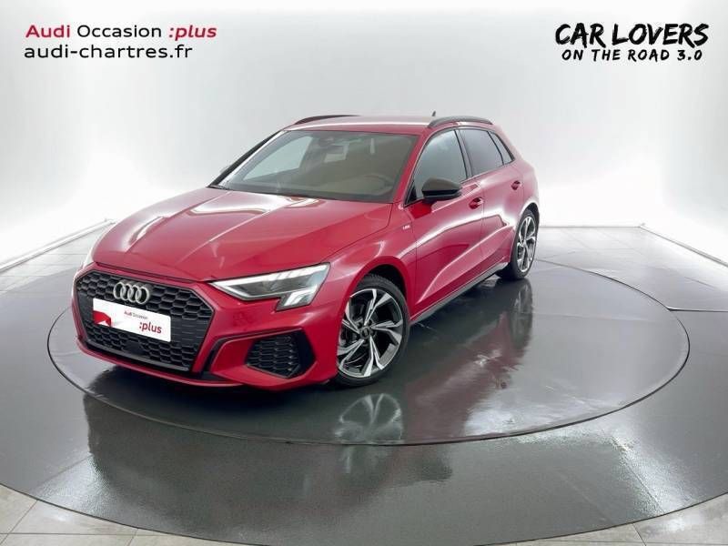 Rouge Utilisé 2023 Audi A3 Sportback S-Line Berline | 34 800 € (Prix juste) - Image 1/3