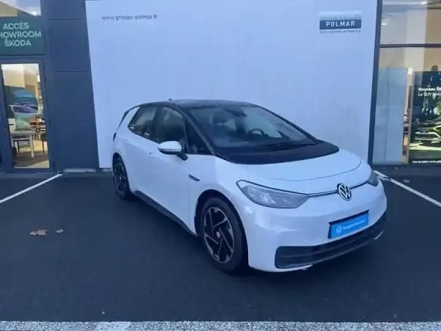 Blanc glacier métal/toit/hayon noir Occasion 2022 VW ID.3 Pro Citadine | 18 790 € (Super prix) - Image 1/4