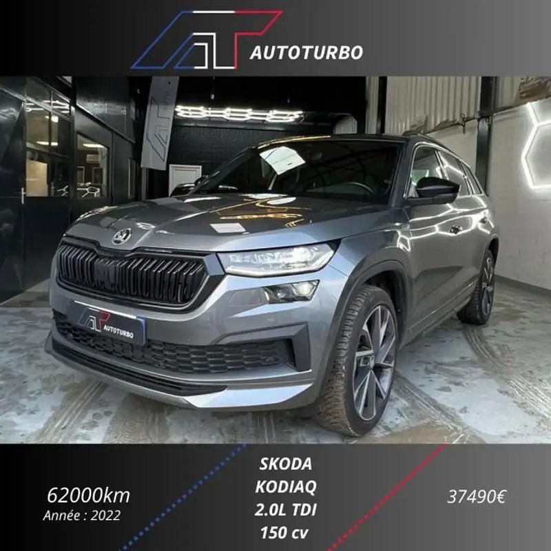 Occasion Skoda Kodiaq SportLine 152 ch (111 kW) 2022 Gris SUV