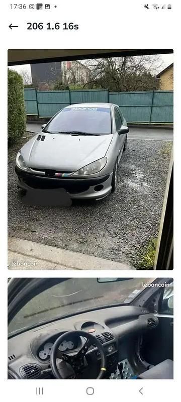 Occasion 2001 Peugeot 206 Berline | 2 600 € (Super prix) - Image 1/4