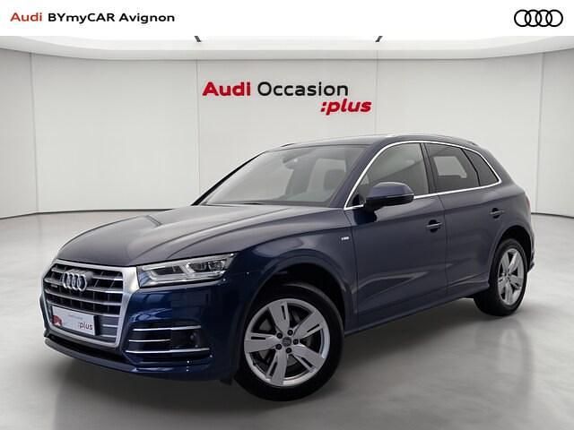 Bleu navarre métallisé Utilisé 2020 Audi Q5 S-Line SUV | 32 258 € (Super prix) - Image 1/4