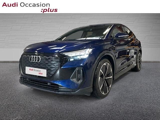Bleu navarre métallisé Occasion 2022 Audi Q4 Sportback e-tron S-Line SUV | 32 900 € (Prix juste) - Image 1/4
