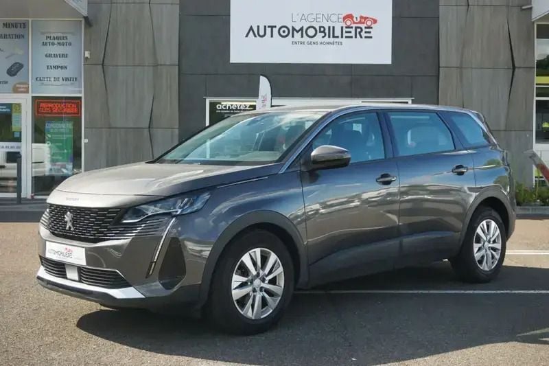 Gris Utilisé 2021 Peugeot 5008 Active Monospace | 24 490 € (Prix juste) - Image 1/4