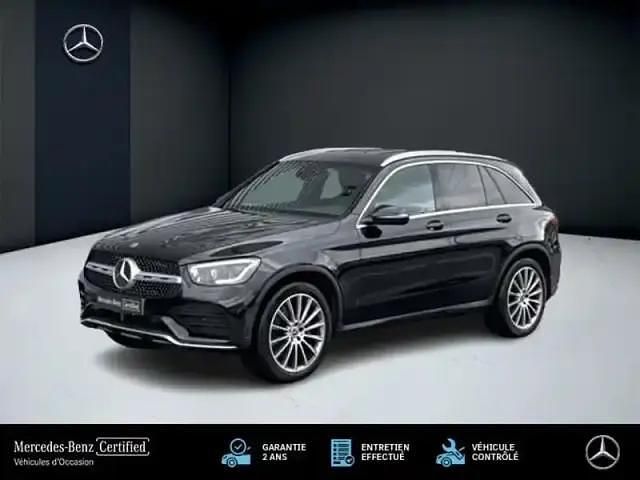 Noir Occasion 2021 Mercedes GLC220 AMG line SUV | 39 900 € (Prix juste) - Image 1/4