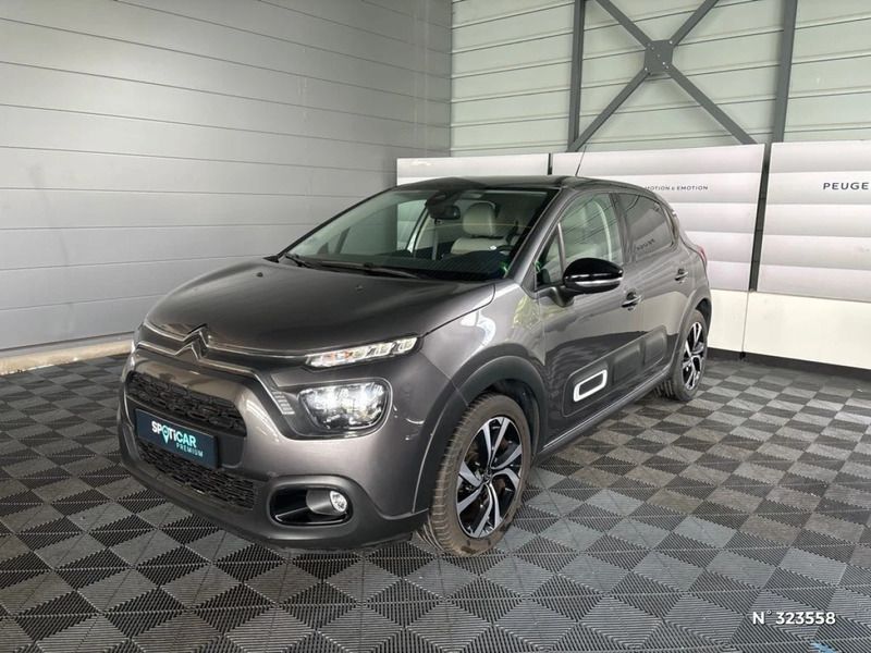 Gris Utilisé 2022 Citroën C3 PureTech Citadine | 11 450 € (Prix juste) - Image 1/4