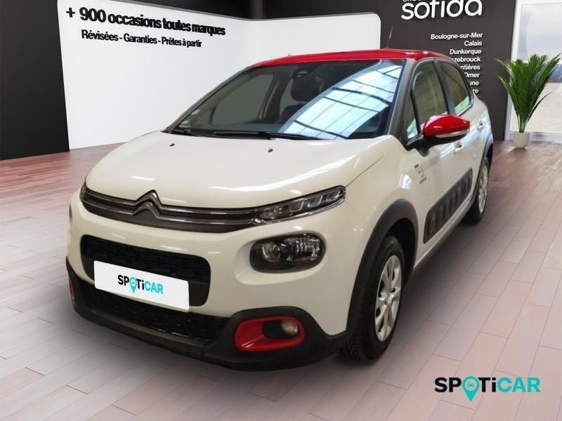 Rouge Utilisé 2019 Citroën C3 PureTech Citadine | 9 890 € (Prix juste) - Image 1/3