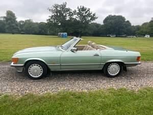 Miniature WIKING Mercedes 300SL Cabriolet - Échelle 1/87 - Beige/Vert - Occasion