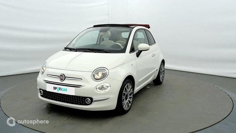Blanc Utilisé 2019 Fiat 500C Lounge Cabriolet | 13 760 € (Bon prix) - Image 1/4