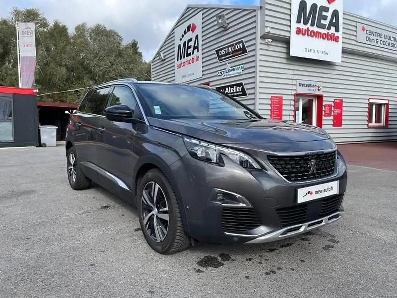 Gris Utilisé 2018 Peugeot 5008 GT-line Monospace | 14 980 € (Prix assez cher) - Image 1/4