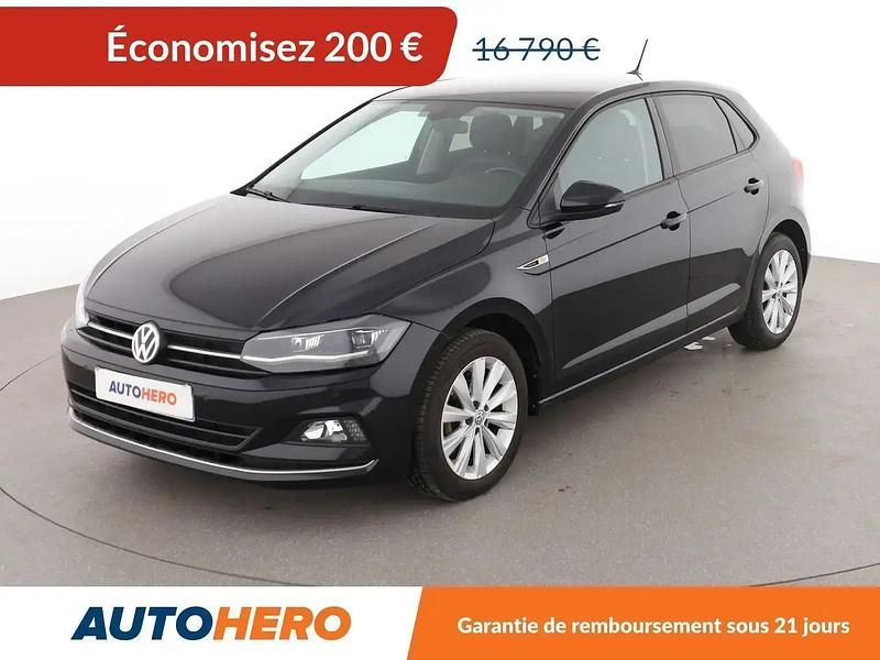 Noir Utilisé 2019 VW Polo Citadine | 16 590 € (Prix juste) - Image 1/2